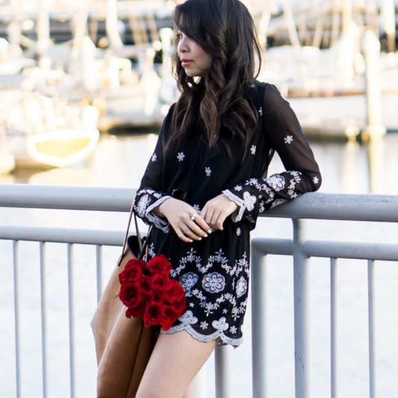 WAYF Embroidered Romper - Picture 15 of 16